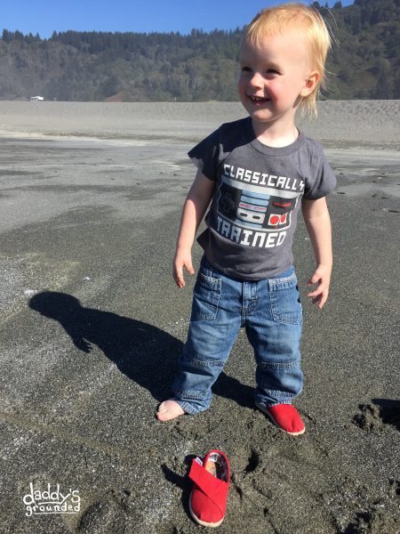 Toddler lost a shoe on the beach!